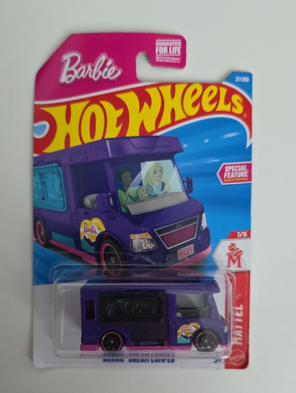 Mattel Hot Wheels Barbie Purple Dream Camper Toy Vehicle